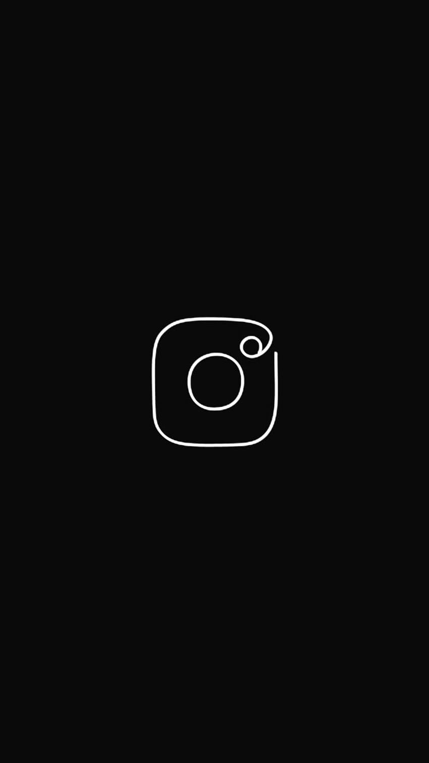 ライフ・オブ・ドム on Instagram アイコン, 黒 instagram HD電話の壁紙
