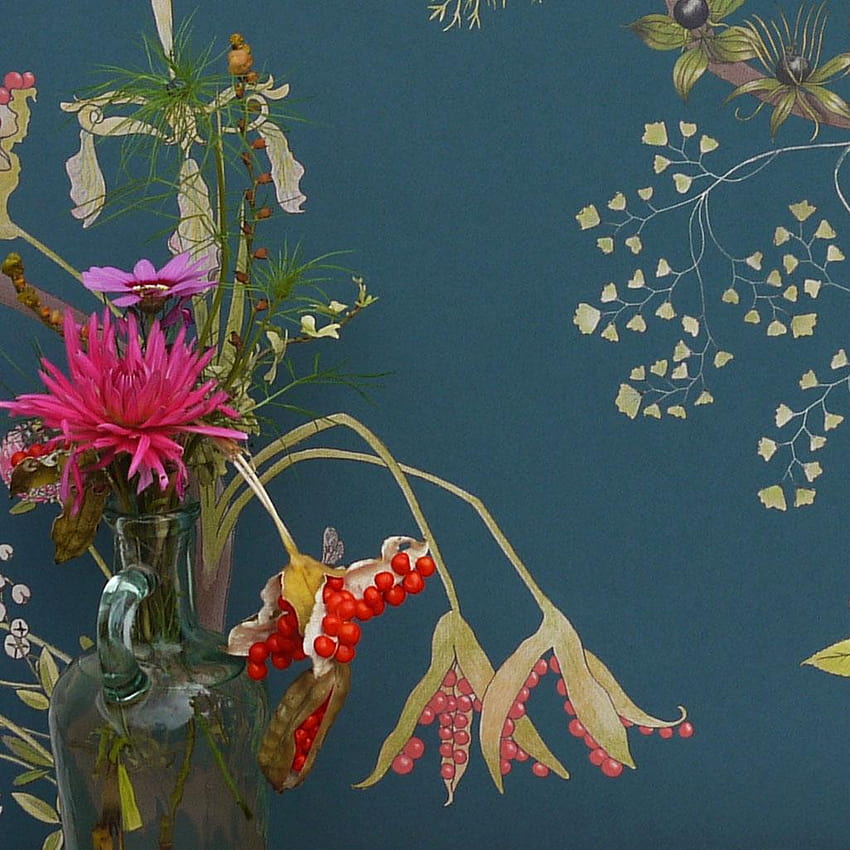 Mercia Vines – NEWTON PAISLEY, balsam pszczeli z kwiatami Tapeta na telefon HD