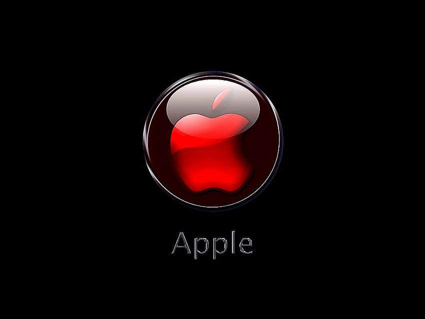 Cool Apple Logo, Red, Design, heart logo HD wallpaper