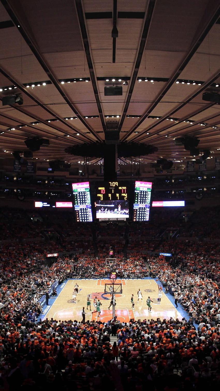 stadion koszykówki, NBA, Nowy Jork, New York Knicks, Boston • For You For & Mobile Tapeta na telefon HD
