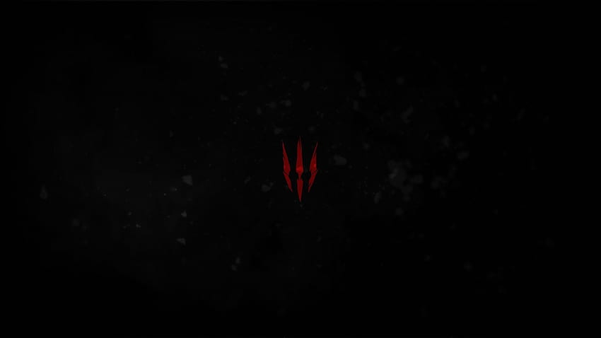 Gry wideo Wiedźmin 3 Dziki Gon Minimalizm Proste tła Czerwone Czarne tła, wiedźmin minimalistyczny Tapeta HD
