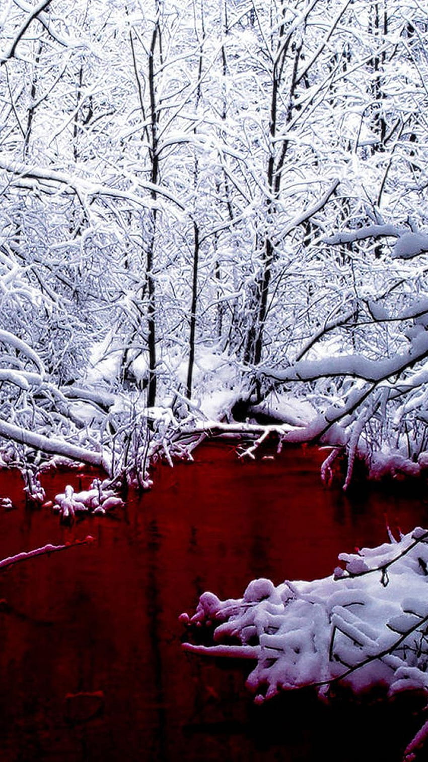 Blood Live für Android, blutiger Winter HD-Handy-Hintergrundbild