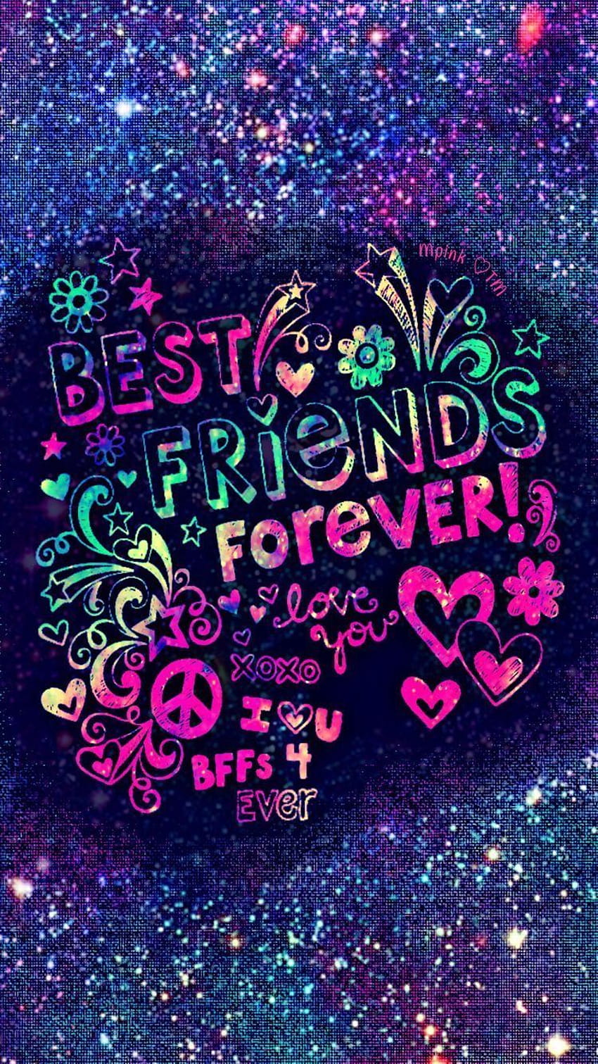 Best Friends Forever Galaxy, най-добри приятели HD тапет за телефон
