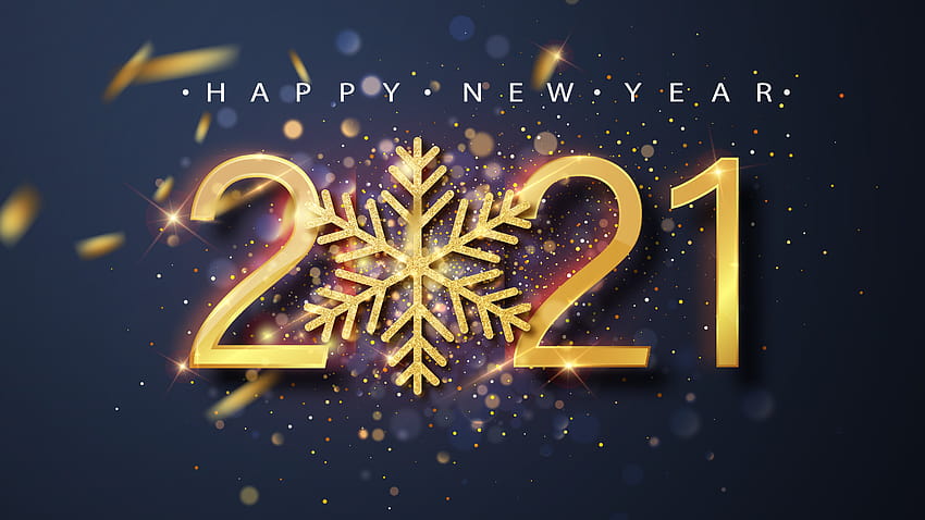2021 New Year , Happy New Year, Golden letters, Sparkles, Celebrations/New Year HD wallpaper