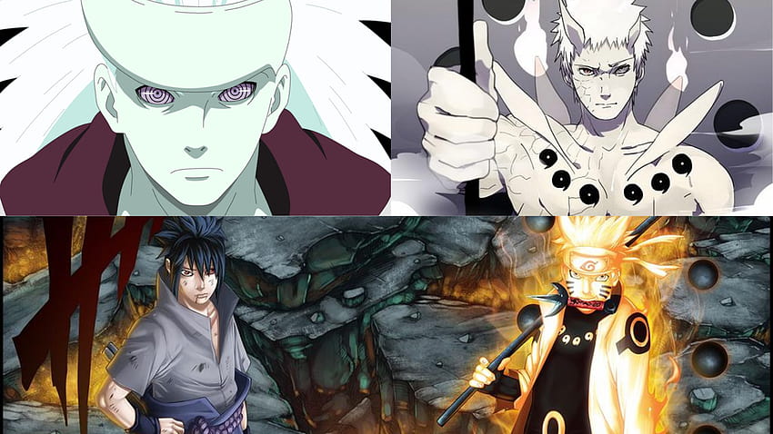 Juubito Juubidara EOS Naruto e Sasuke VS FH Zeref Spriggan 12 ROT Acnologia DF Natsu Gildarts e Cinco Deuses Dragões papel de parede HD