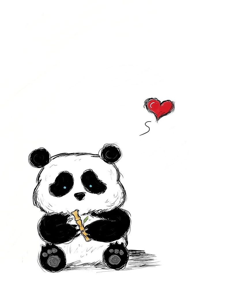 Cute Panda Drawing Tumblr Amazing Clip Art Library [900x1125] para seu, celular e tablet, desenho Papel de parede de celular HD