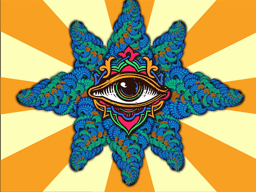 Psychedelic Trippy Eye, occhio Sfondo HD