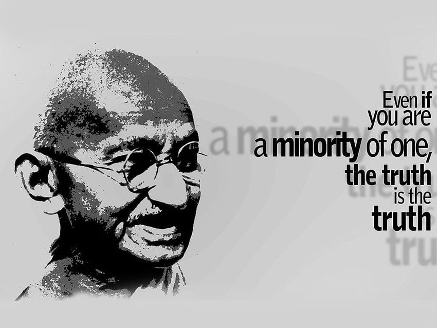 Mahatma Gandhi, cytaty z Gandhiego Tapeta HD