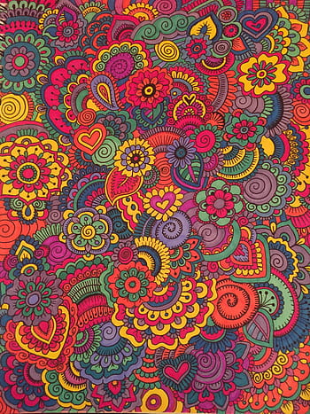 colorful sharpie drawing