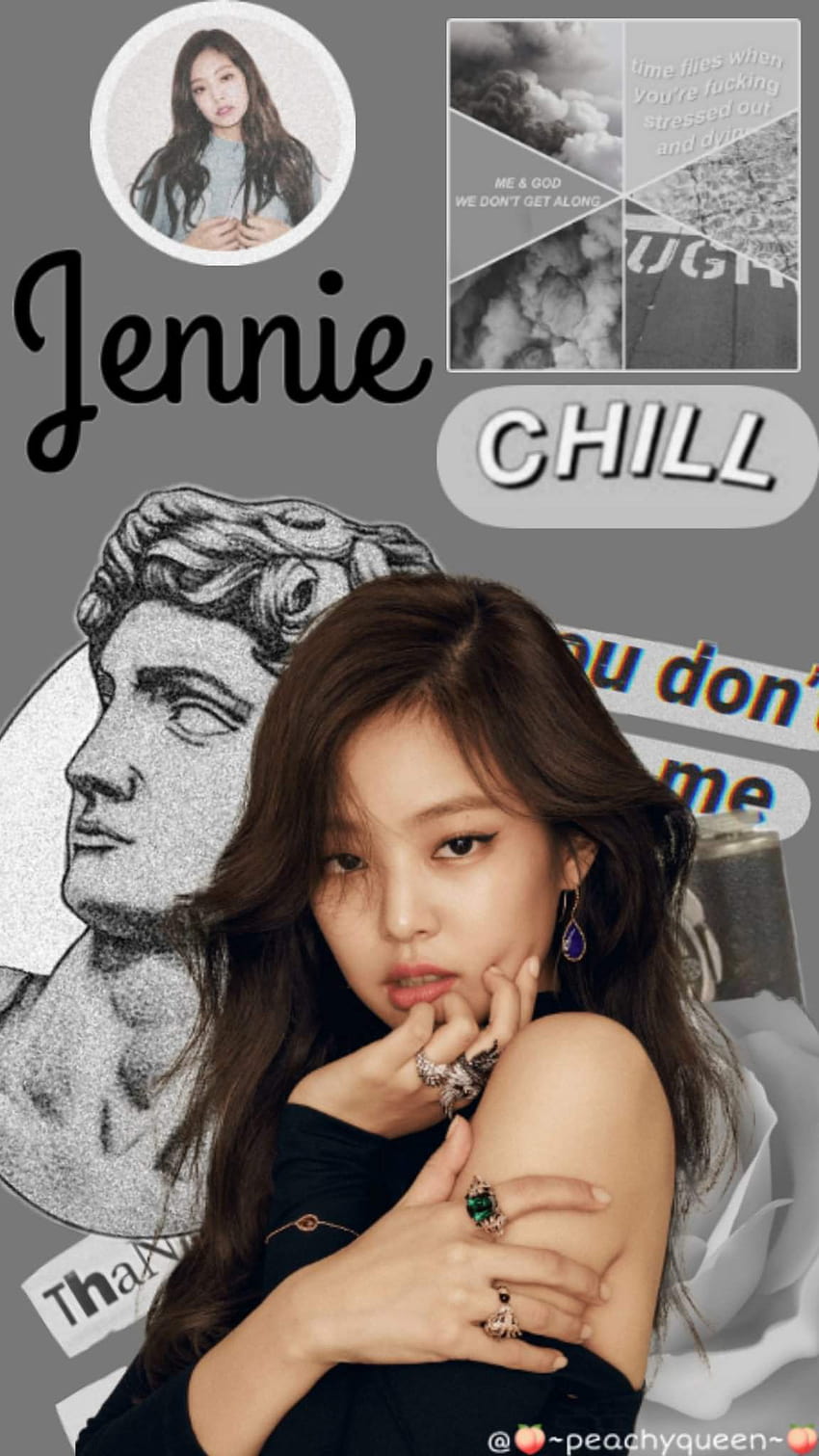 Jennie phone // gray aesthetic, jennie aesthetic HD phone wallpaper ...