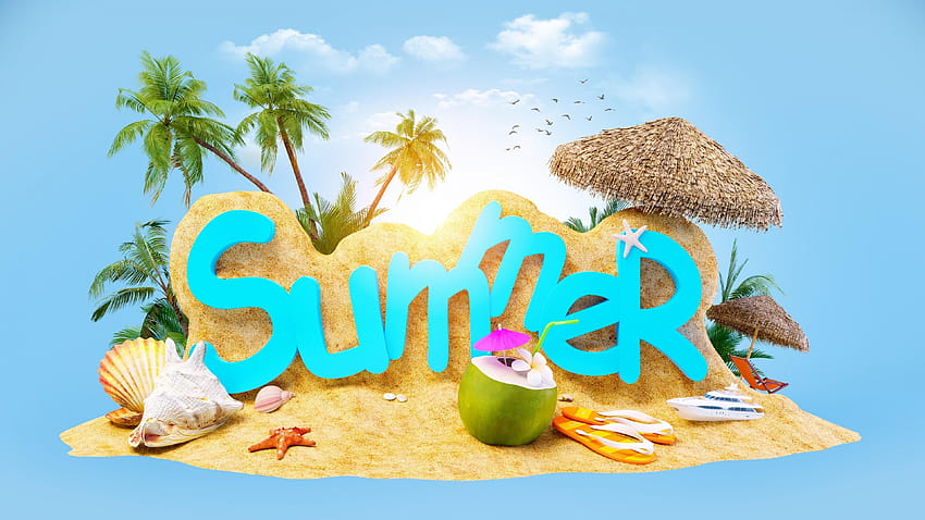 Summer Beach 4480x2654 56333, summer and beach HD wallpaper | Pxfuel