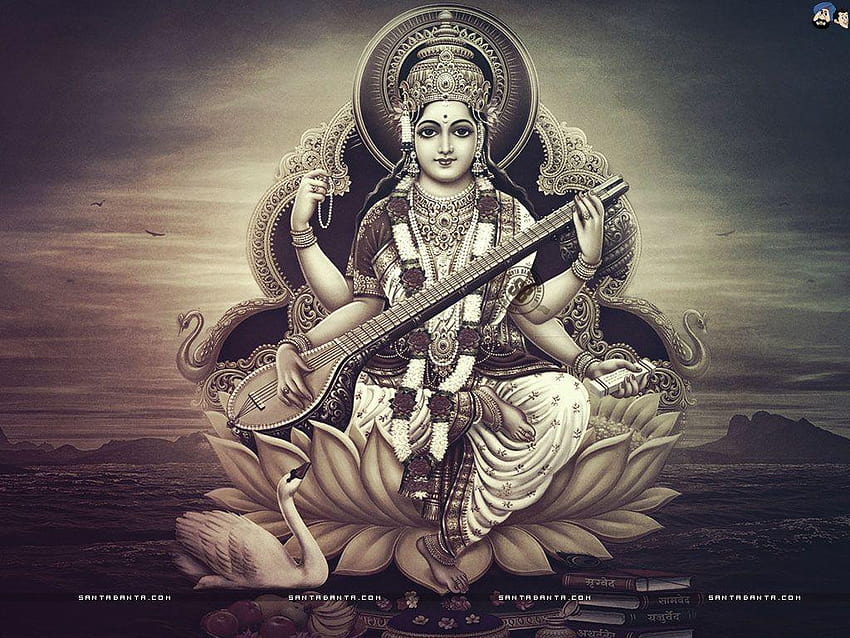 Dioses y diosas hindúes Full &, saraswati fondo de pantalla