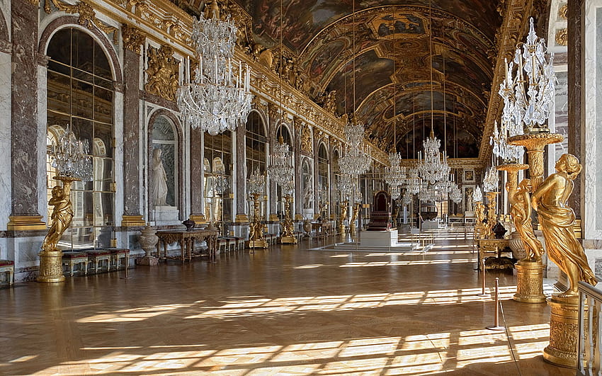 Spiegelsaal Schloss Versailles : 13 HD-Hintergrundbild