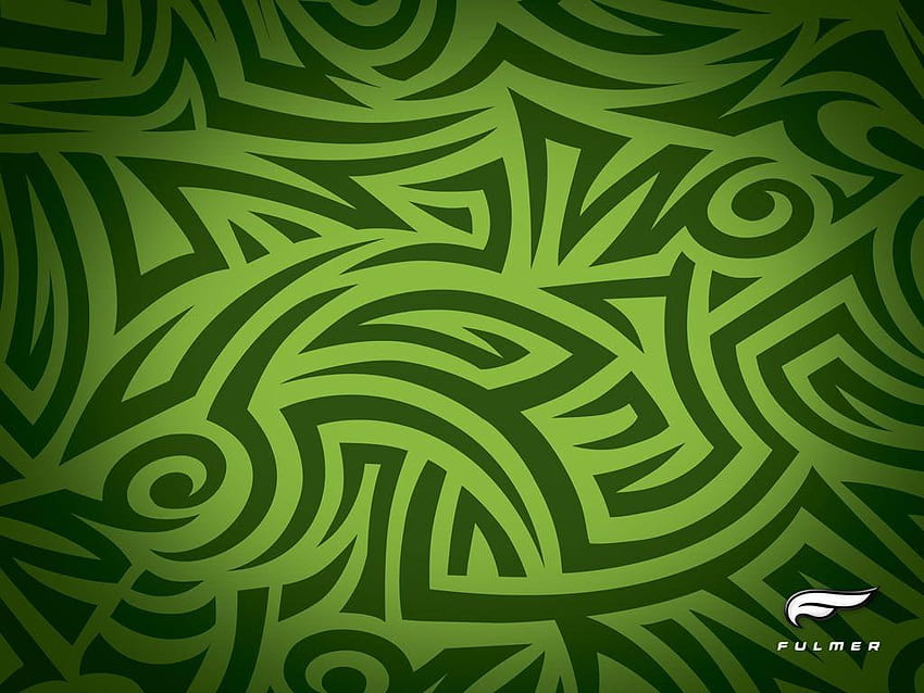Design tribal verde papel de parede HD