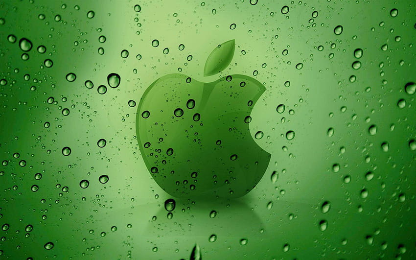 グリーン アップル フルーツ 、macbook 高画質の壁紙
