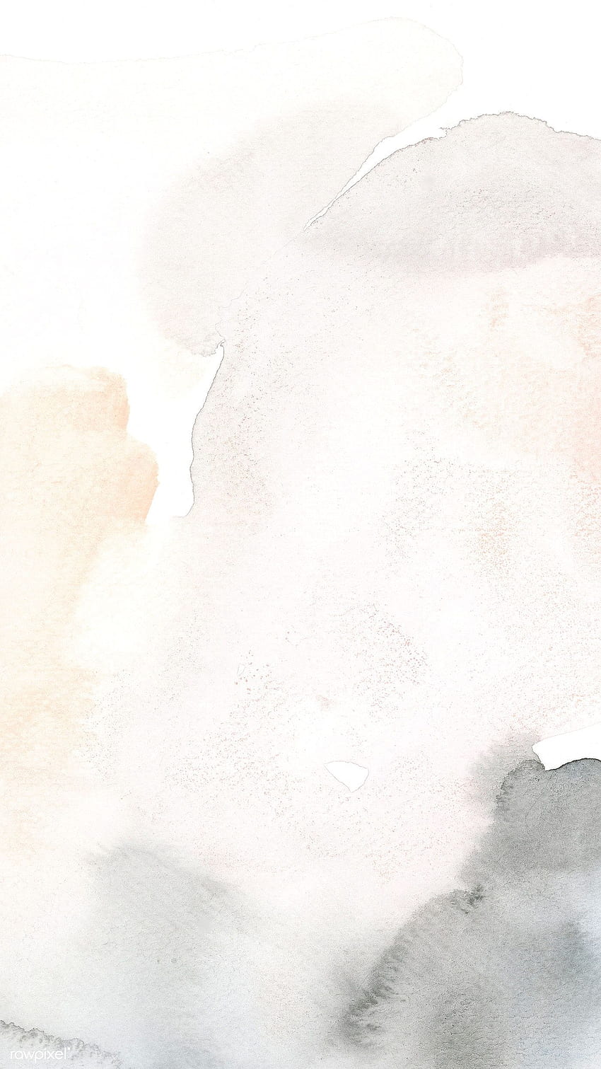 ilustración premium de la mancha de acuarela negra y marrón abstracta en 2020, estética de acuarela fondo de pantalla del teléfono