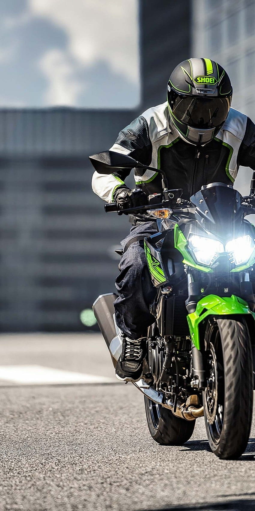 1080x2160 Kawasaki Z400, Green, Motorcycle for HD phone wallpaper | Pxfuel