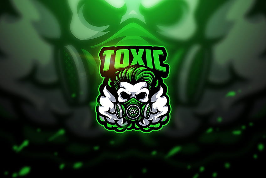 Toxic skull, toxic logo HD wallpaper