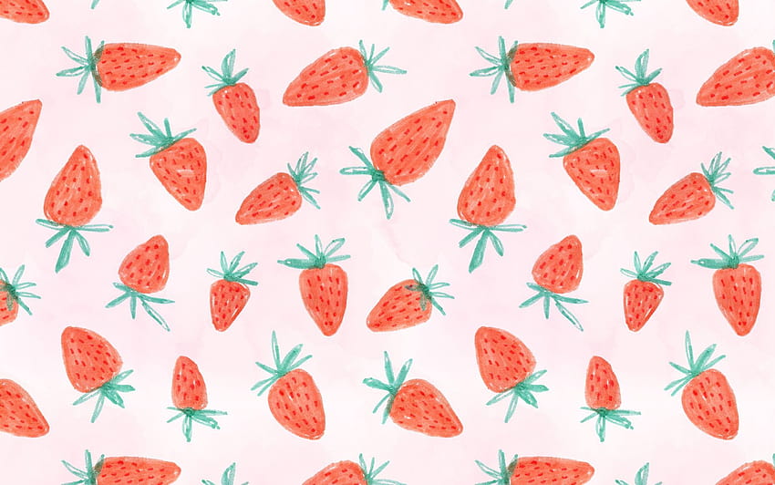 Erdbeere, Erdbeeren Stck HD-Hintergrundbild