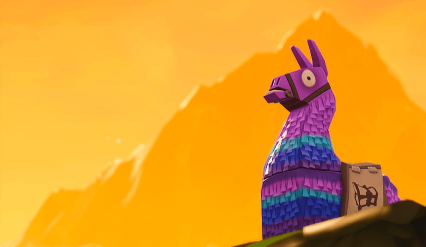 Llama Fortnite Man, loot llama HD wallpaper