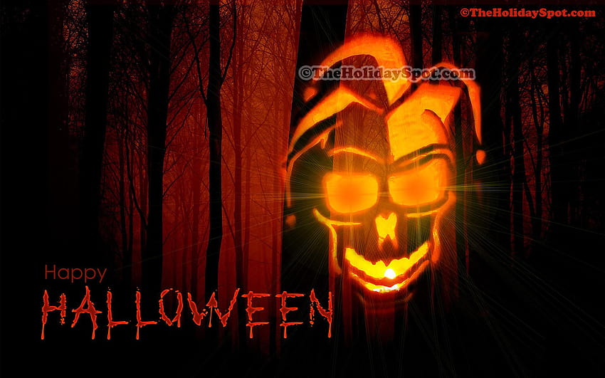 Happy Halloween, terrifying halloween HD wallpaper