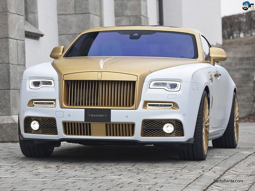 goldener Rolls Royce HD-Hintergrundbild