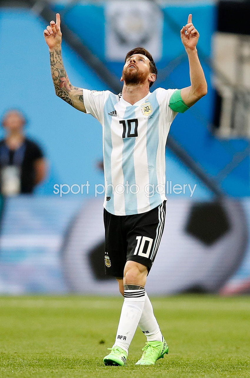 L'Argentine de Lionel Messi célèbre la coupe du monde contre le Nigeria 2018 Fond d'écran de téléphone HD