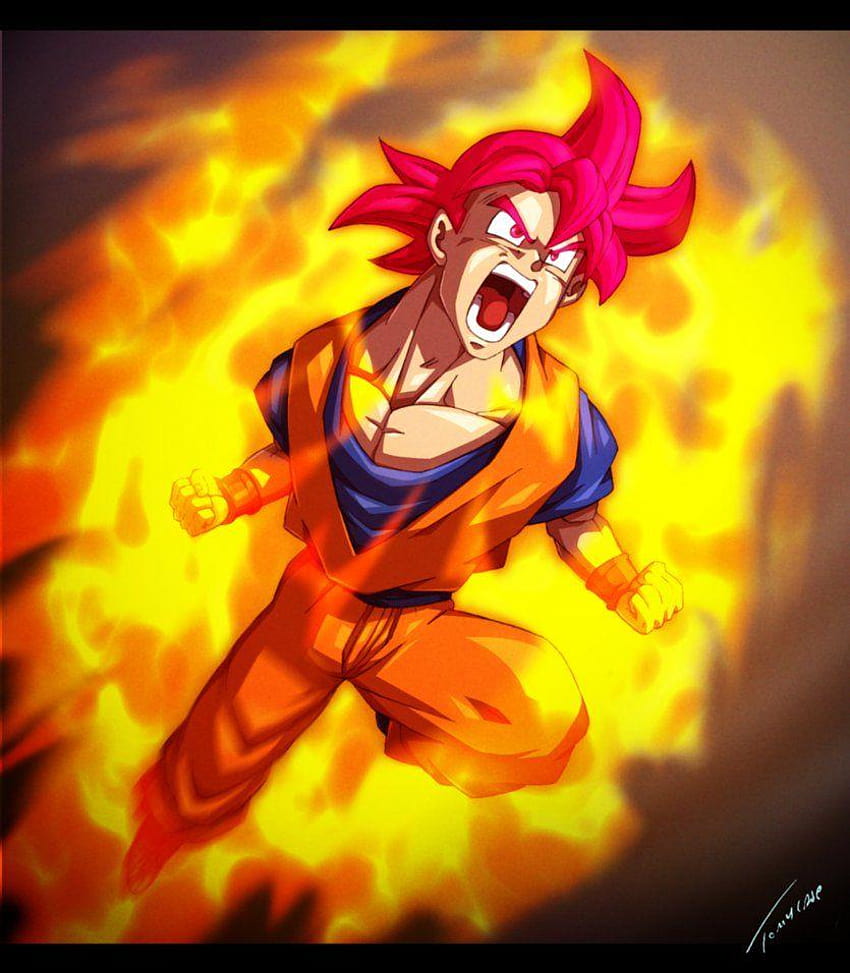 Super Saiyan God Rising by Tomycase, goku ssg HD phone wallpaper | Pxfuel