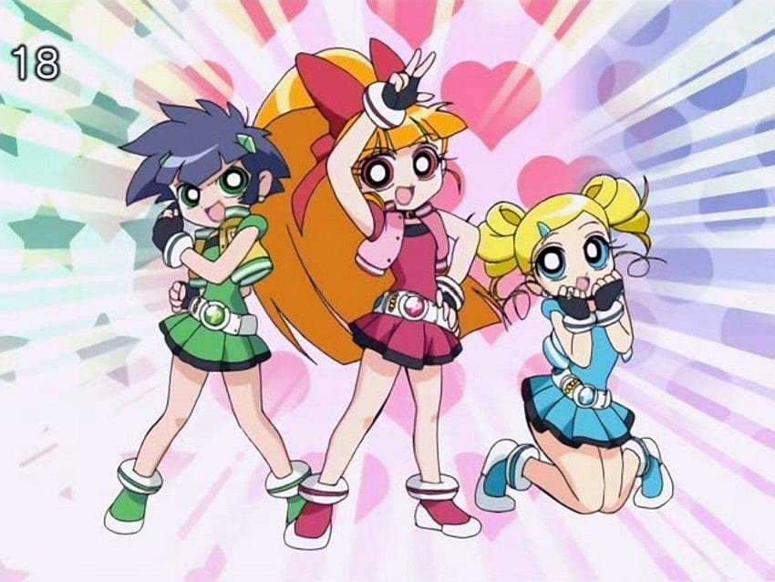 Powerpuff Girls Z, Anime-Powerpuff-Mädchen HD-Hintergrundbild