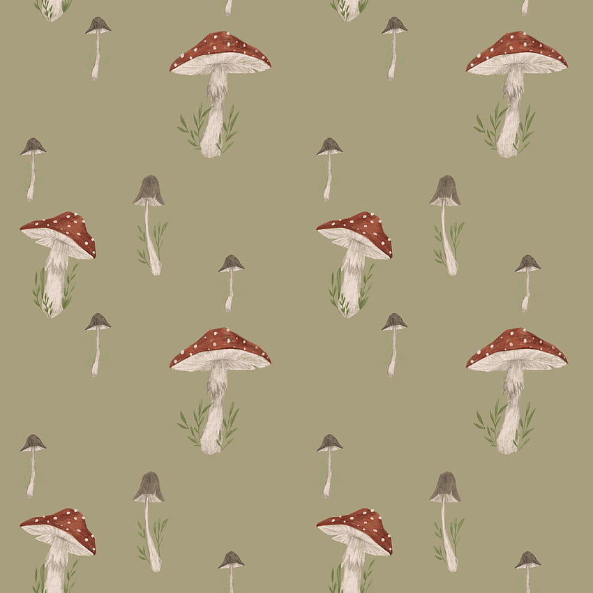 Mushroom pattern design Autumn nature wallpaper Wild forest pattern  graphic Mushrooms psychedelic style background Fantasy magic funny  mushrooms 7410976 Vector Art at Vecteezy