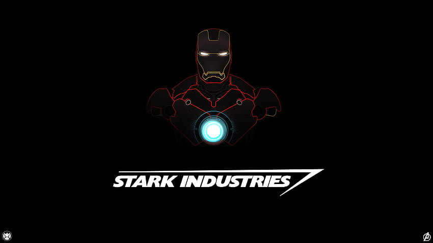 Iron Man, neon arc reactor HD wallpaper