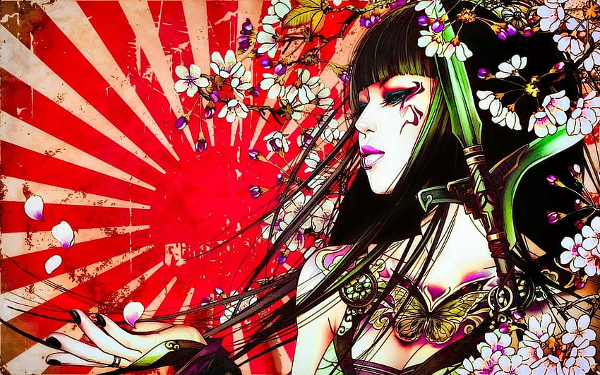 5 Japon Dövmesi, japon kız sanatı HD duvar kağıdı