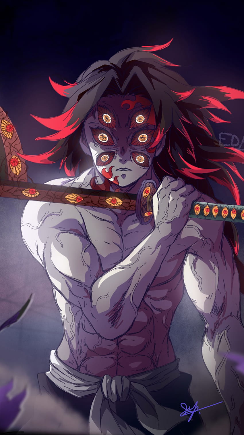 Kokushibo demon slayer kimetsu no yaiba Oni