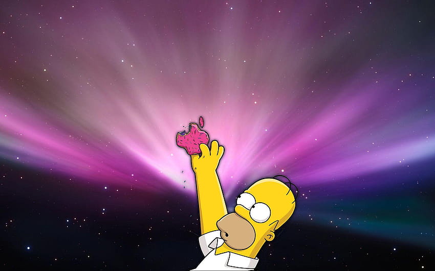 Homer Simpson Maçã, maçã homer papel de parede HD
