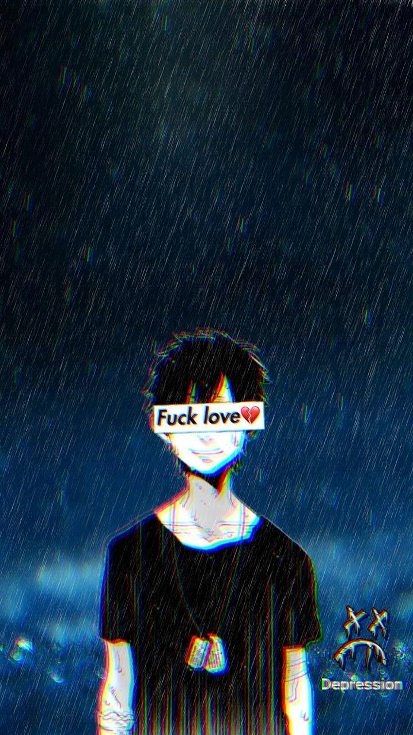 toedit sadboy depression anime rain like, depressed anime HD phone wallpaper