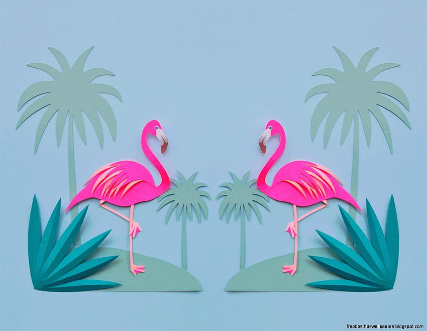 Pink Flamingo Computer, easter flamingos HD wallpaper