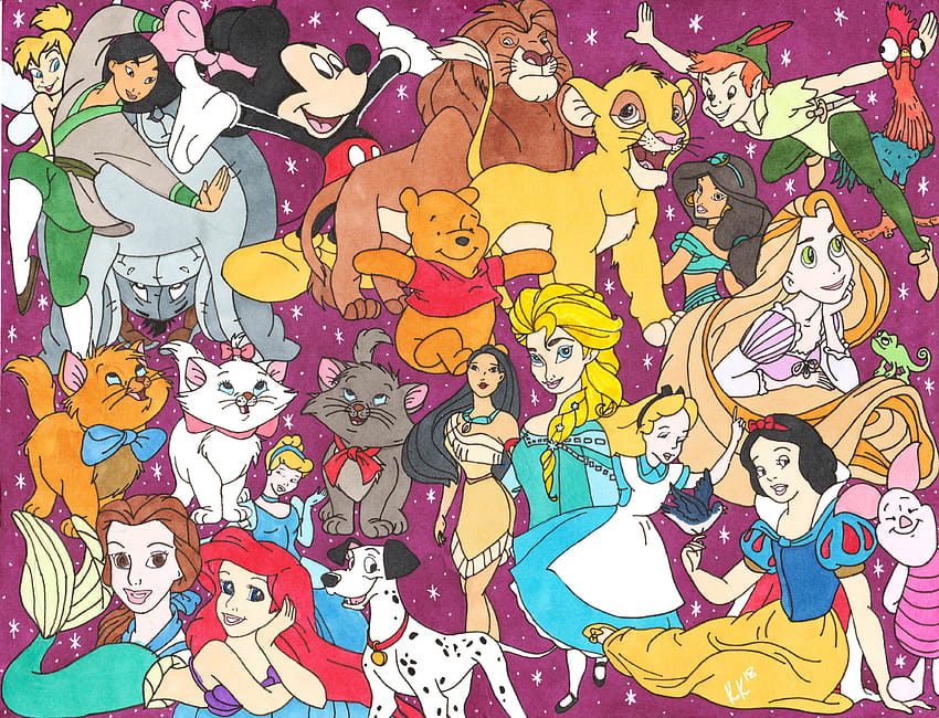 Disney Collage Wallpapers  Top Free Disney Collage Backgrounds   WallpaperAccess