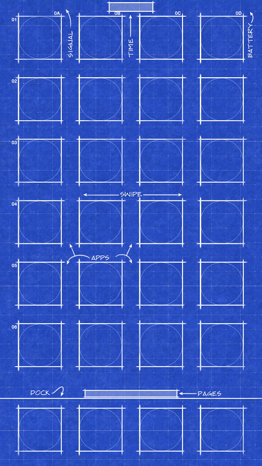 iPhone iblog、iphone xr grid のグリッドと青 HD電話の壁紙