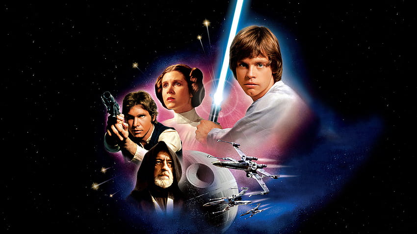79519 Luke Skywalker, księżniczka Leia, Luke Skywalker, Han Solo, Obi, Luke Skywalker nowa nadzieja Tapeta HD