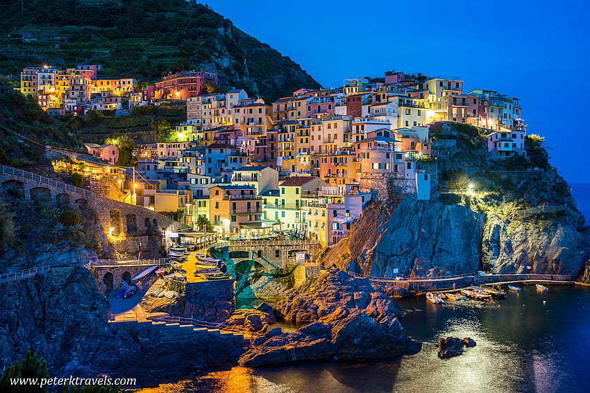 Village Manarola, Italy, manarola night italy HD wallpaper | Pxfuel