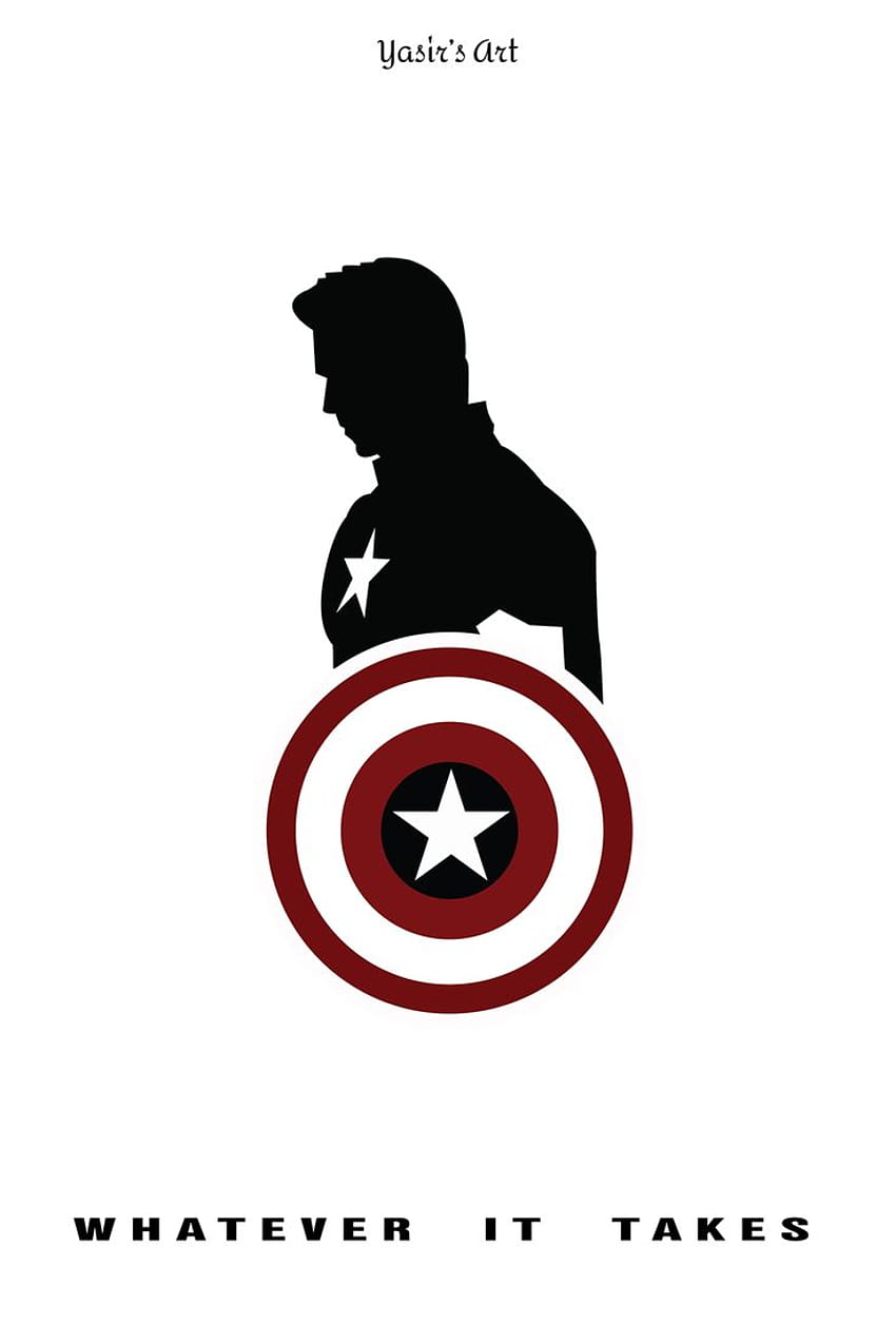 Illustration de Captain America, vecteur de vengeurs Fond d'écran de téléphone HD