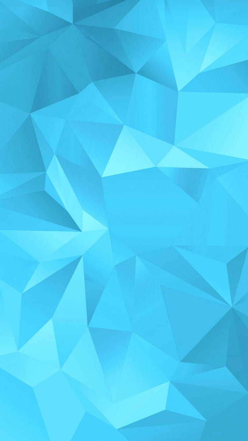 Einfaches blaues Falten-Polygon-Muster iPhone 8 HD-Handy-Hintergrundbild
