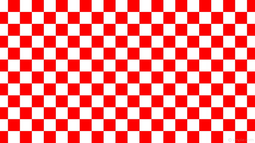 Estetica a scacchi rossi, quadrati bianchi Sfondo HD