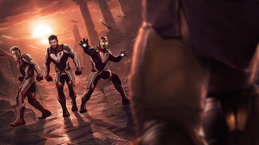 Thor Captain America Iron Man In Quantum Realm Suit Avengers Endgame, avengers endgame thor HD wallpaper