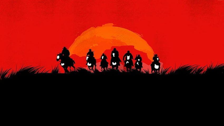 Red Dead Redemption 2 Minimalist, red minimalist HD wallpaper | Pxfuel