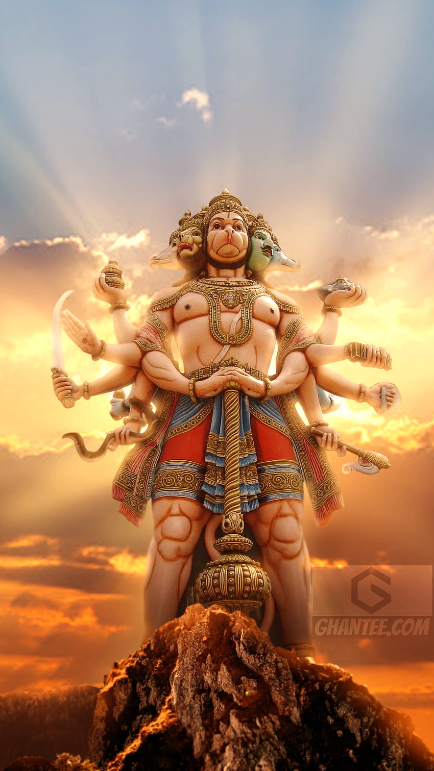 90 gagasan Sri Hanuman tahun 2022, bajrangbali wallpaper ponsel HD