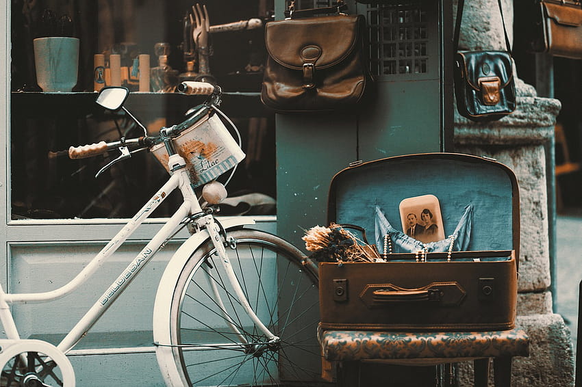 Bicycle Vintage Street, old bicycle HD wallpaper