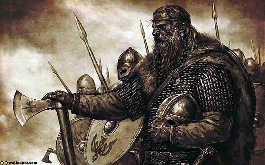 : Warrior Vikings Szwedzki symbol wikinga Tatuaże, symbole wikingów Tapeta HD