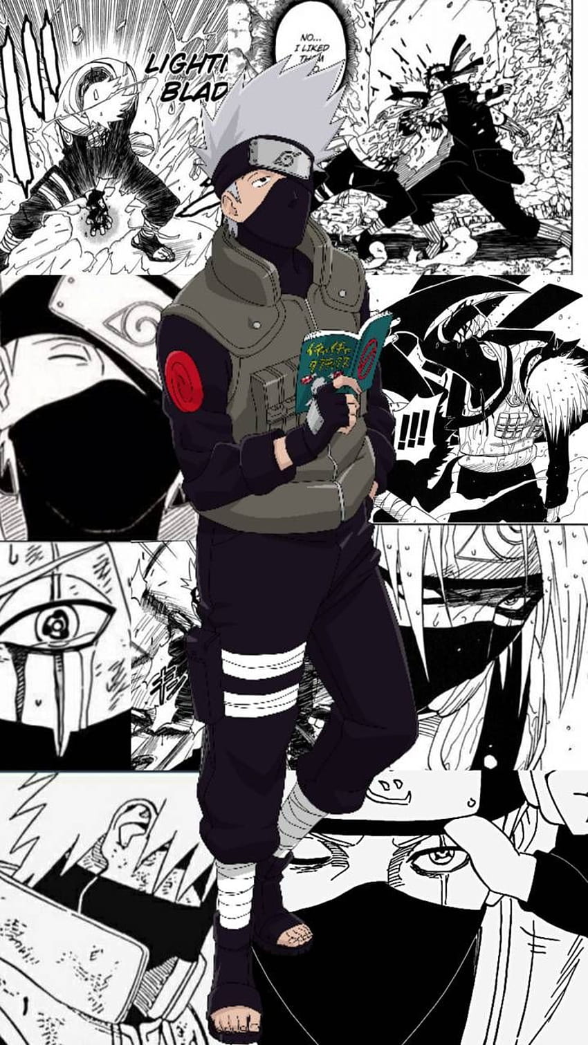 Przypnij na Naruto, manga Kakashi Tapeta na telefon HD