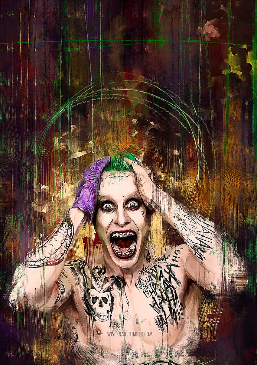 Joker Suicide Squad style by Namecchan [900x1274] for your , Mobile & Tablet, suicide squad joker iphone HD phone wallpaper